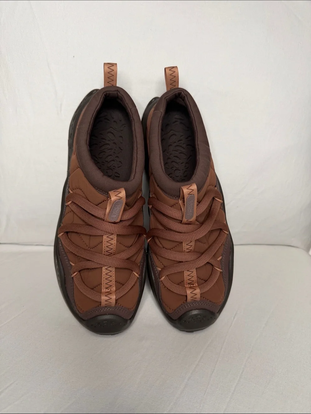 Men's HOKA ONE ONE Brown Two-Tone Athletic Sneakers